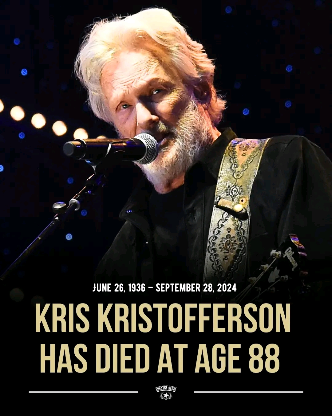 Sad News: Country Music Superstar Kris Kristofferson is Died Due To...