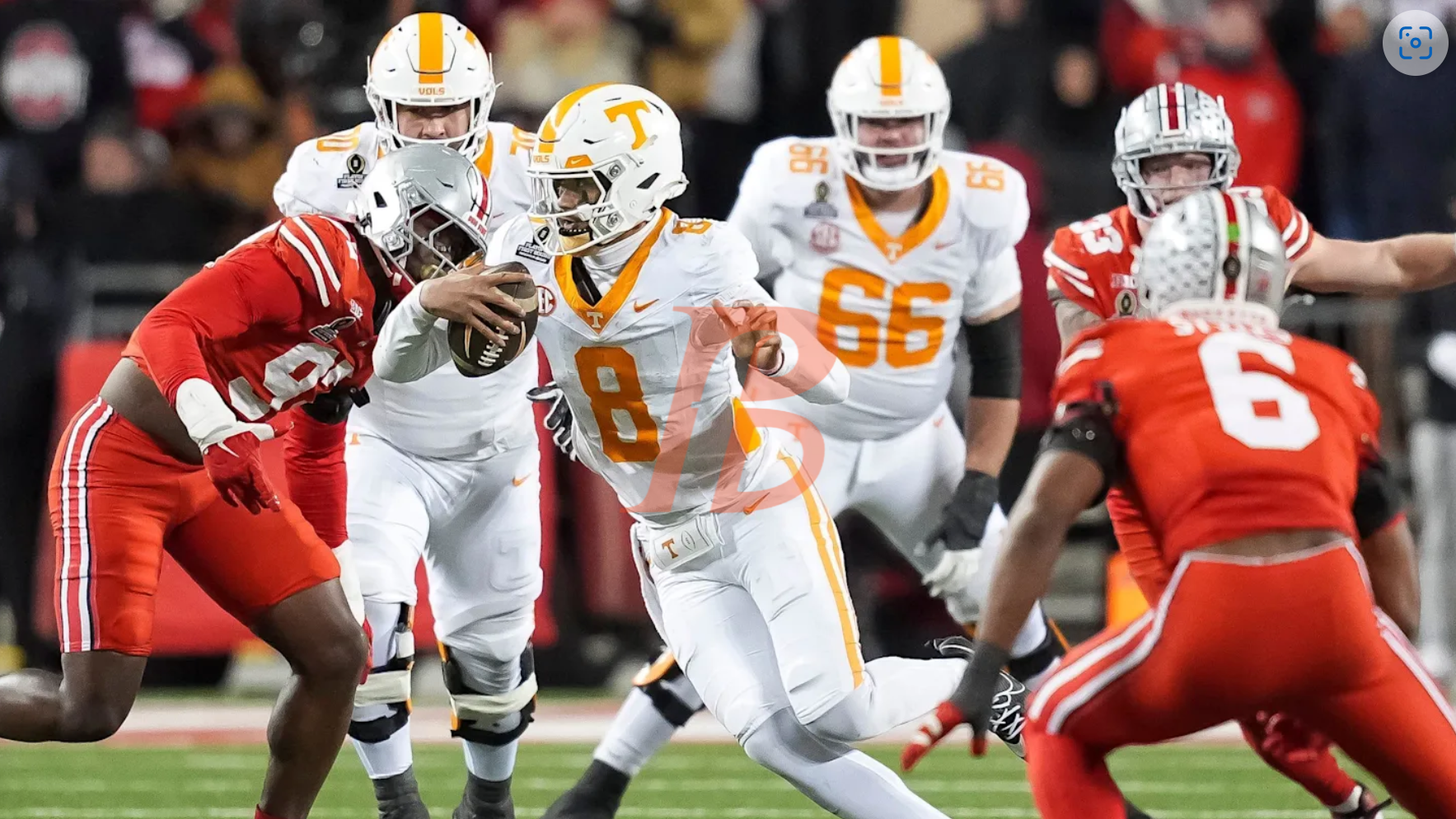 He was deeply moved as he sent an emotional note to the Vols supporters who had journeyed to Columbus - Nico Iamaleava.